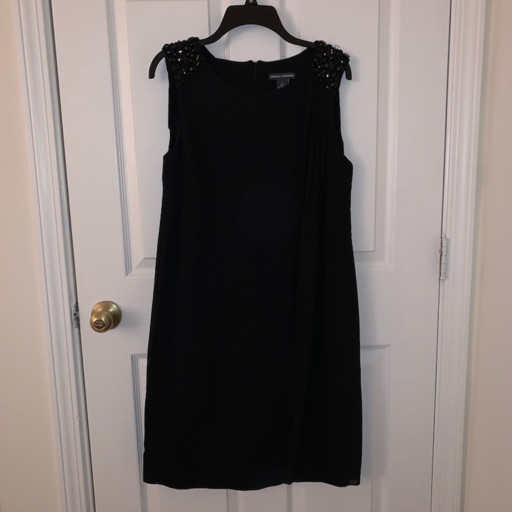 Little Black Dress with Beads Size L NWT